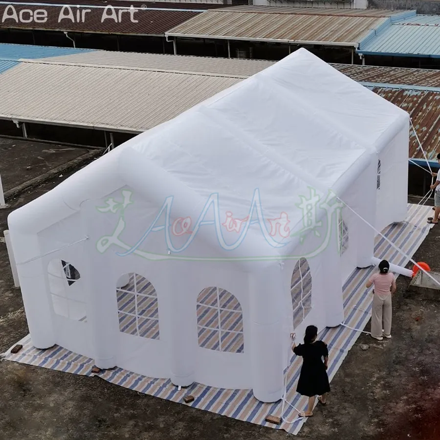 Wholesale Multi Window Inflatable Wedding Tent House 8m L X 5m W X 4m H ...