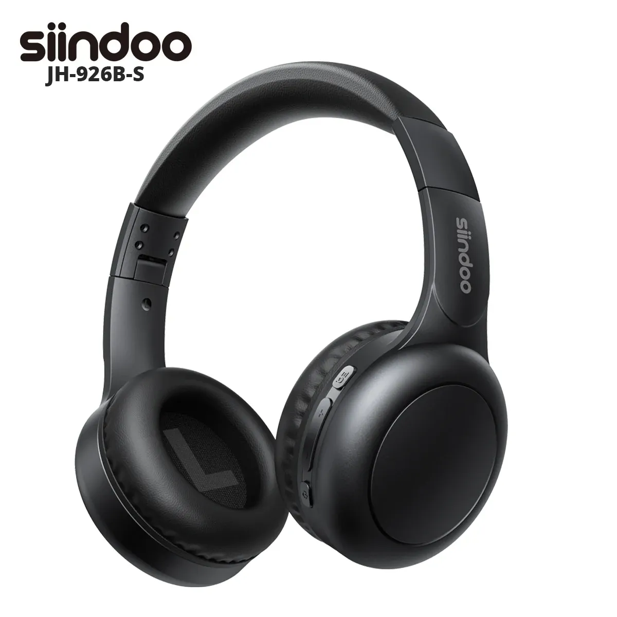 Mikrofone Siindoo Drahtlose Bluetooth-Kopfhörer Jh926bs Faltbare Stereo-Ohrhörer Hifi Super Bass Rauschunterdrückung Mikrofon für Erwachsene Kinder PC