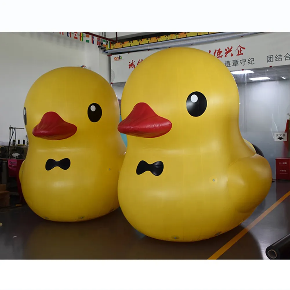 Pato inflável amarelo gigante criativo por atacado personalizado modelo bonito desenho animado para publicidade
