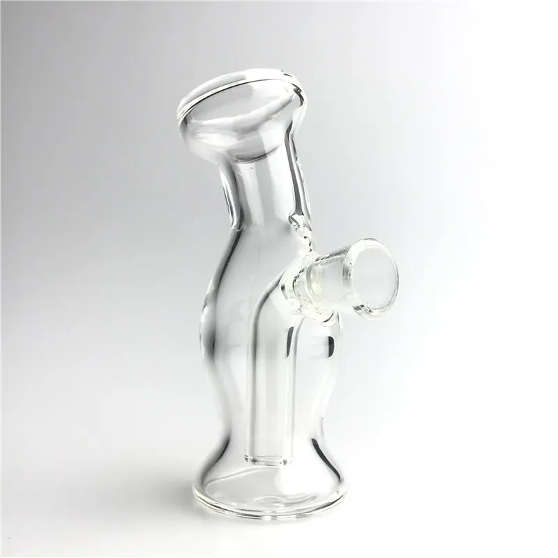 3.2 Inch Clear Martian Glass Blunt Bong Bubbler Water Bat Thick Pyrex Tobacco Glass Smoking Hand Pipes Bongs Bowls