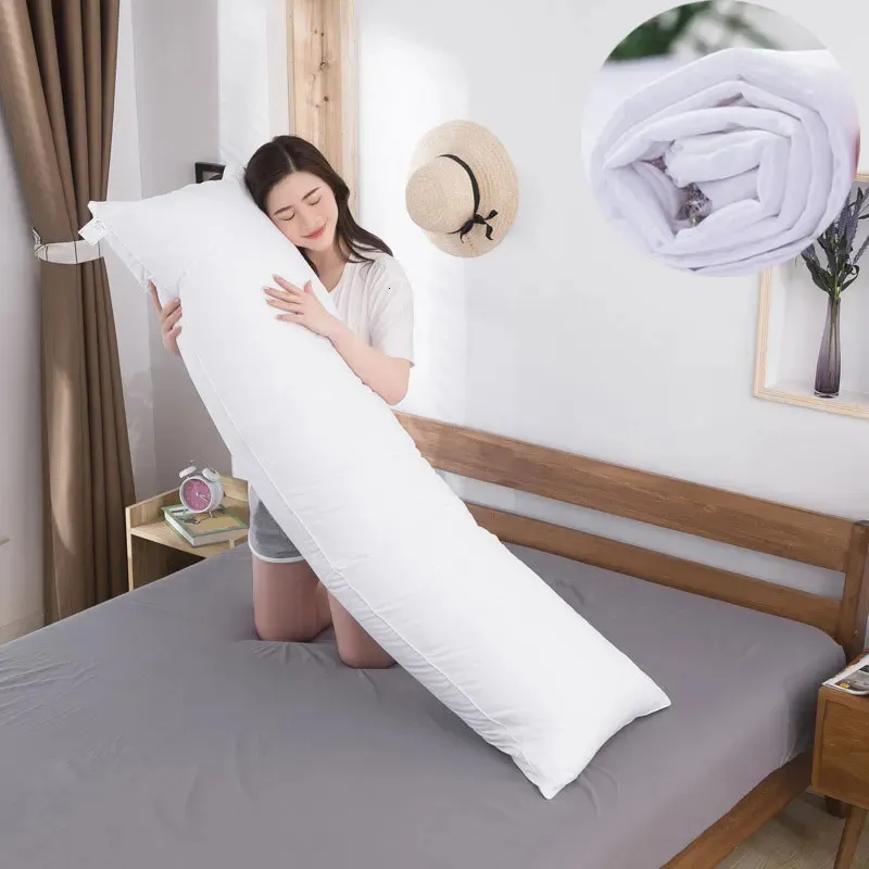 50x15050x160cmカップル白い枕カバーポリエステル通気性枕カバーボディピローケースダキマクラベッド睡眠ドロップシップ240118のため