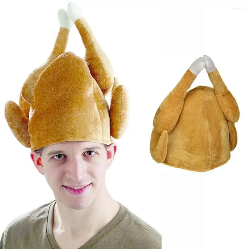 Berets Adults Roasted Party Festival Costume Caps Thanksgiving Day Turkey Hat