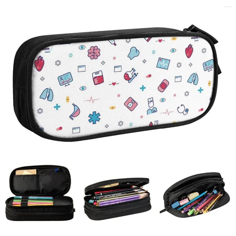 Tools Cartoon Pencil Case Pencilcases Pen Box Kids Large Storage Bag Students School Zipper Stationery