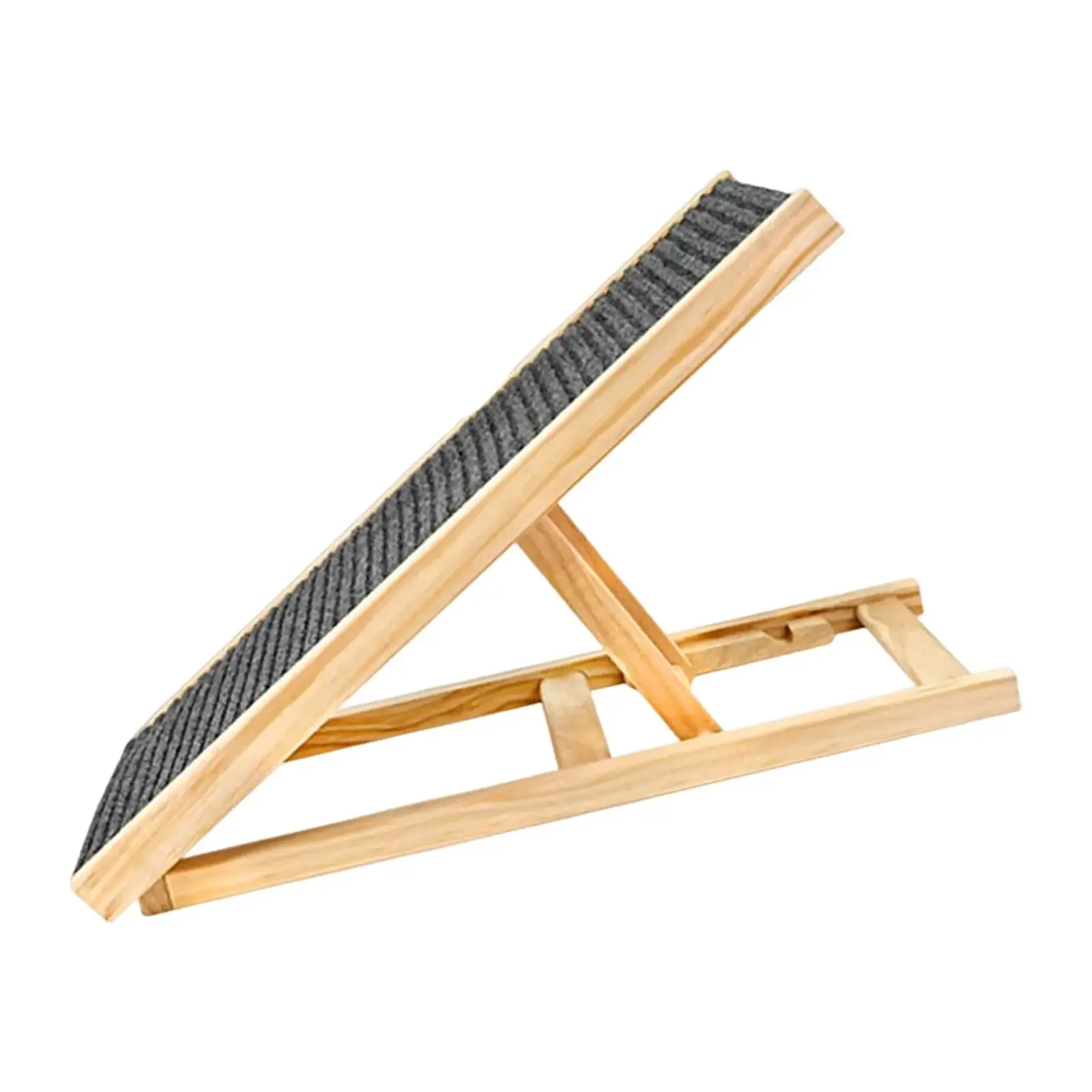 Hus Wood Dog Ramp 2 nivåer Höjd justerbar husdjurskatt Ladder Portable Folding For Car