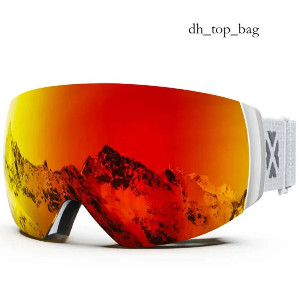 Lunettes de ski MAXJULI professionnel magnétique Double couches lentille antibuée Uv400 Ing Snowboard lunettes motoneige pour hommes femmes M6 221130 Ski Goggles 4498