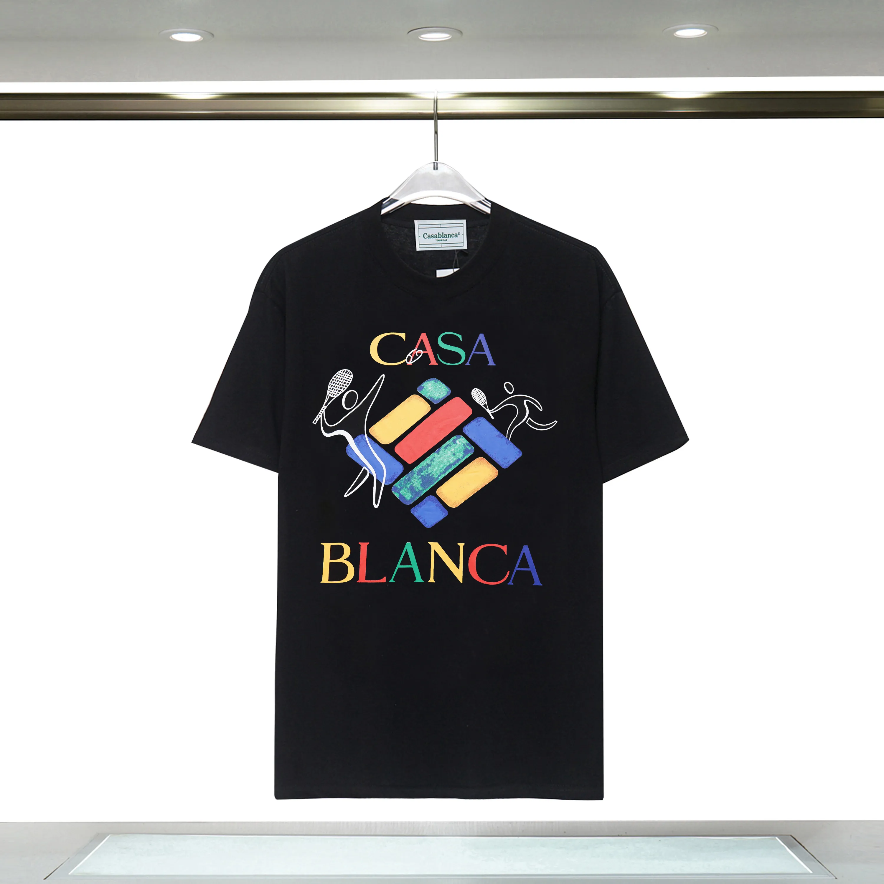 Men's Designer Casablanca T-Shirt Casual Short Sleeve Shirt S-2XL