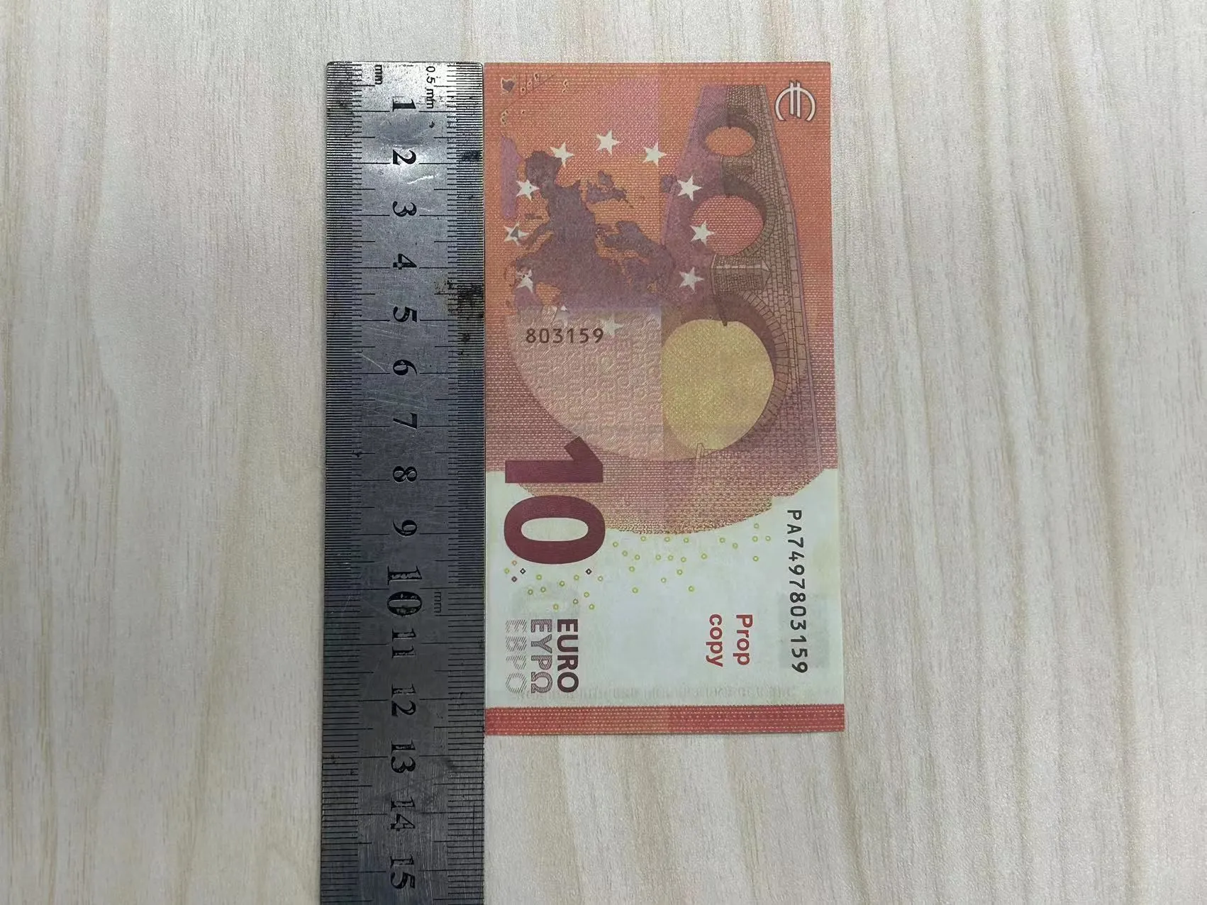 Kopiera pengar Faktiska 1: 2 Storlek Barnens utbildningsleksakssimuleringsmynt Pirat Scavenger Hunt Banknote 100 Euro Face Value JFKOQ