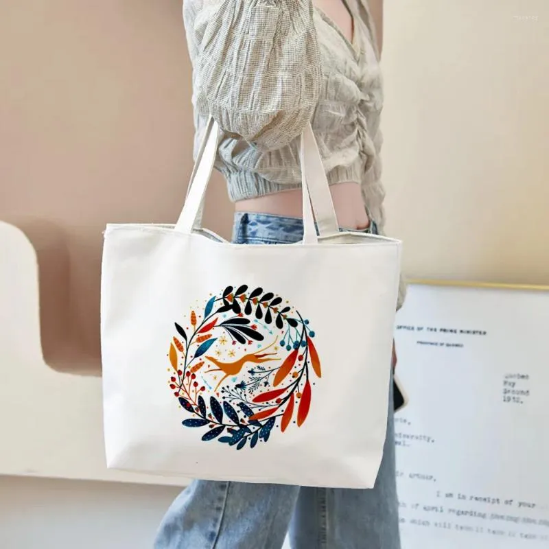 Einkaufstaschen Greyhound Dog Tote Bag Damen Harajuku Art Canvas Bedruckte wiederverwendbare Stofftasche