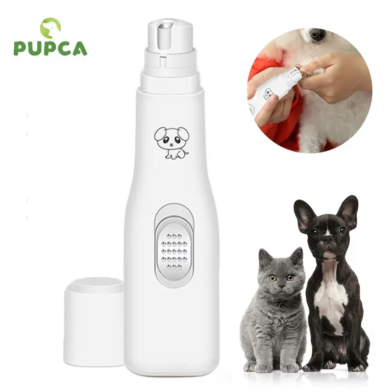 Fournitures nouveau coupe-ongles électrique pour chien broyeur à ongles pour chien alimenté par batterie tout à fait chat pattes indolores toilettage outils de coupe-ongles pour animaux de compagnie