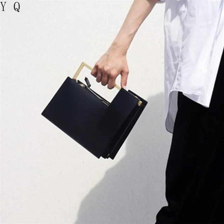 Luxurious Metal Handle Small Square Bag For Ladies High Quality Pu Leather Crossbody Bag Female Fashion Multi-interval Handbags216K