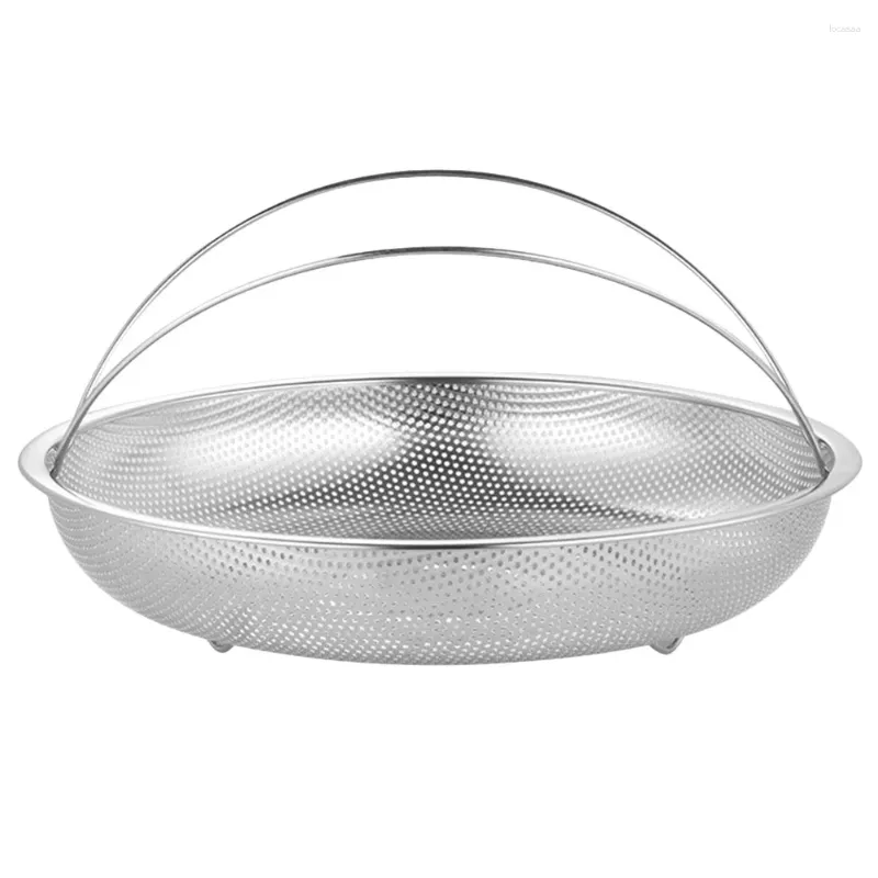 Double Boilers Vegetable Washing Basket (225cm Net Tray With Handle) Round Steaming Multi-function Steamer Pot