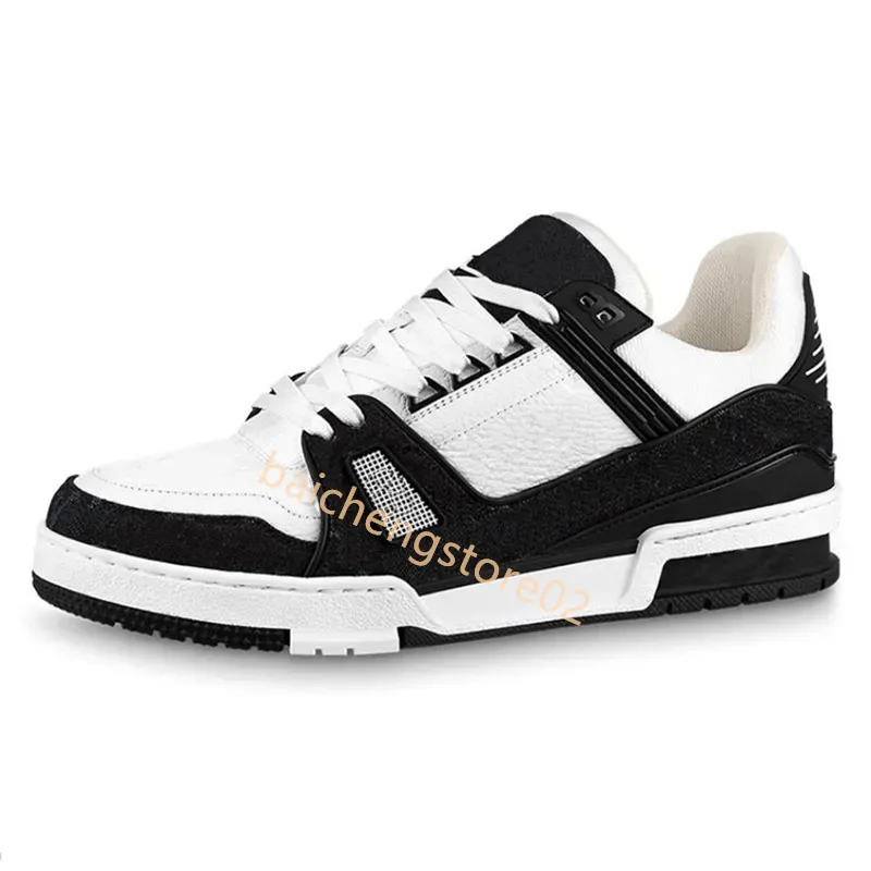 2024 Designer Men Sneaker Virgil Trainer Casual Shoes Low Calfskin Leather Abloh White Green Red Blue Overlays Platform Outdoor Women Sneakers Storlek 36-45 B2