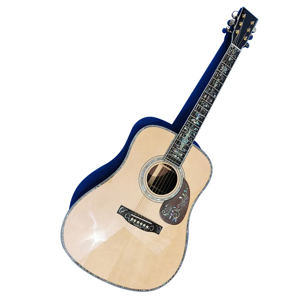 Guitare acoustique en bois massif de 41 pouces, livraison gratuite