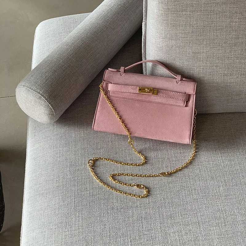 Damen-Designertaschen, fünf Farben, 2023, neue Tasche der ersten Generation, rosa Tasche, mattierte Ledertasche, Mini