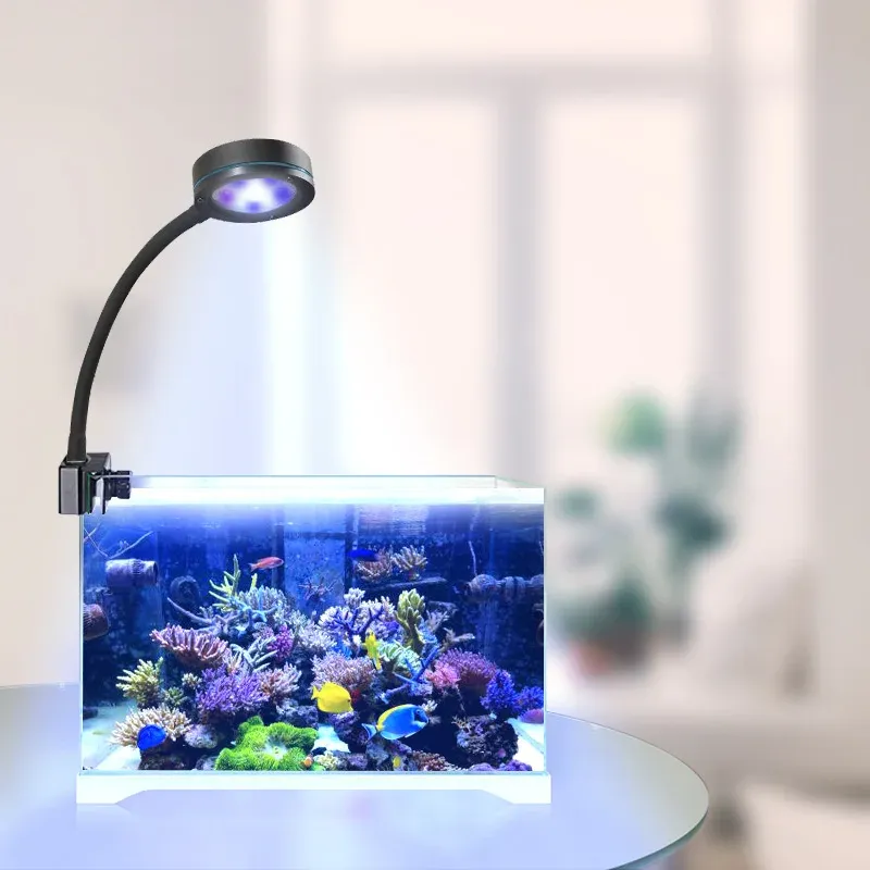 Illuminazione ad alta potenza 18w Led Acquario Luce Nano Luci dell'acqua di mare per piante Acquario di acqua salata Barriera corallina marina Pesci Nano Serbatoio