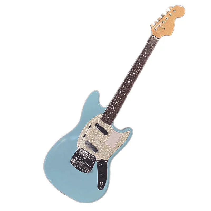 Tradycyjna mustang na podstrunnicy fortunbojen Daphne Blue Guitar