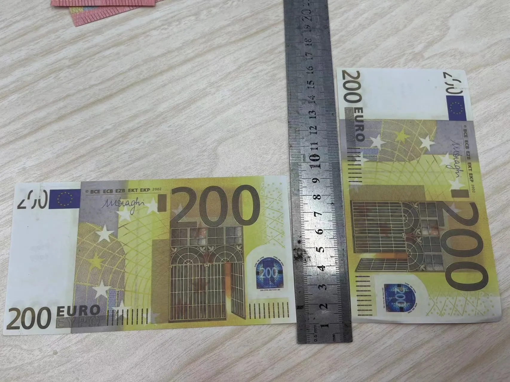 Copier de l'argent Taille réelle 1: 2 Simulé USD/EUR Papier-monnaie Prop Billets de banque DIY Monnaie de jeu pour enfants, Ba Cckuo