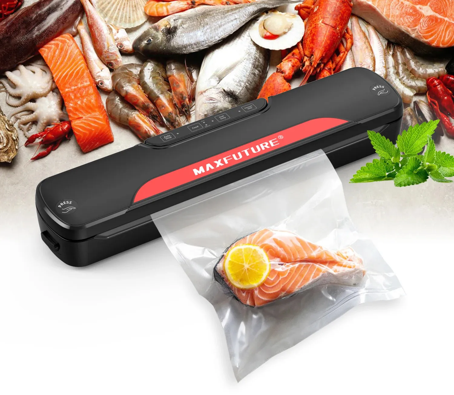 Bags Mini Food Saver Vacuum Sealer MAXFUTURE Mini Vacuum Sealer