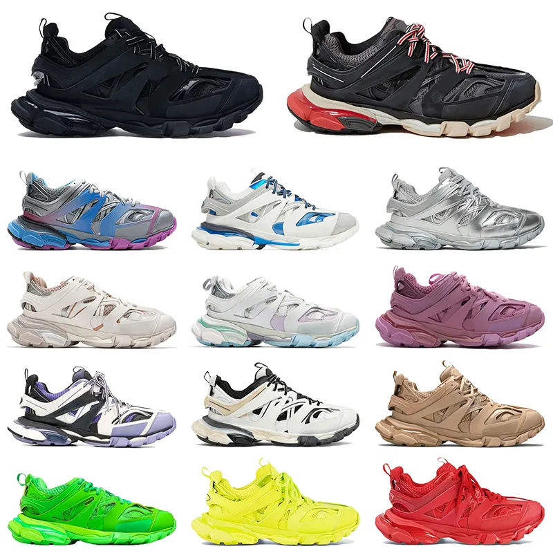 2024 nouvelle mode femmes hommes chaussures piste 3.0 baskets de luxe baskets triple s noir blanc rose bleu orange jaune vert Tess.S. Gomma DHgate