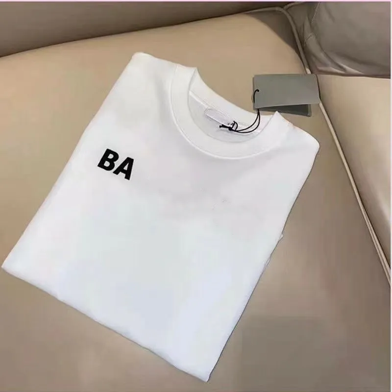 2024 Frau Herren T-Shirts Designer T-Shirt Luxus Poloshirt Mode T-Shirts Emboridery Letters Rundhalsausschnitt Reine Baumwolle Sommer S-4XL