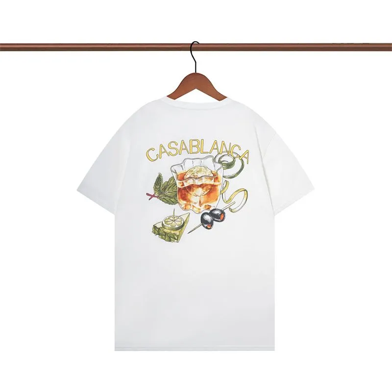 Hommes T-shirts Designer Casablanc T-shirt Fashion Men T-shirts décontractés Homme Vêtements Street T-shirts Tennis Club Casa Blanca Shorts Chéchs Luxury Shirt S-2xl 42