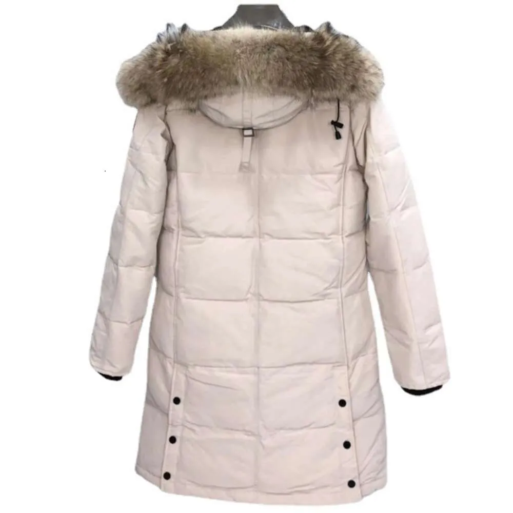 Wild Goose Coat 15 Tails Waterproof Mid length White Duck Down