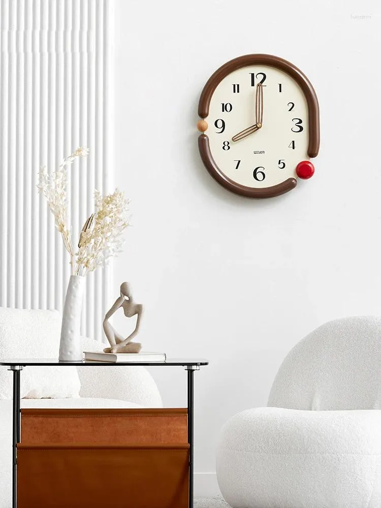 Wall Clocks Non-Ticking Quartz Clock Contemporary Decor For Living Room Or Study Easy To Install