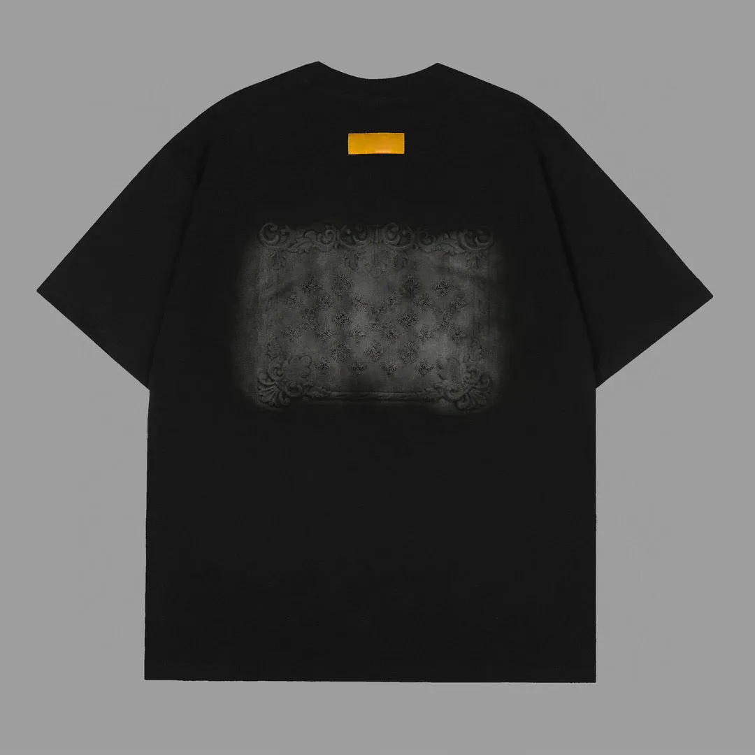22SS Tasarımcı Mektup Baskı Tişörtleri Tee Moda Sweatshirt Yüksek Sokak Kısa Kollu Yaz Günlük Tişört Nefes Alabilir Erkekler Kadınlar İçin Mürettebat Boyun Tees Elbise 3-210