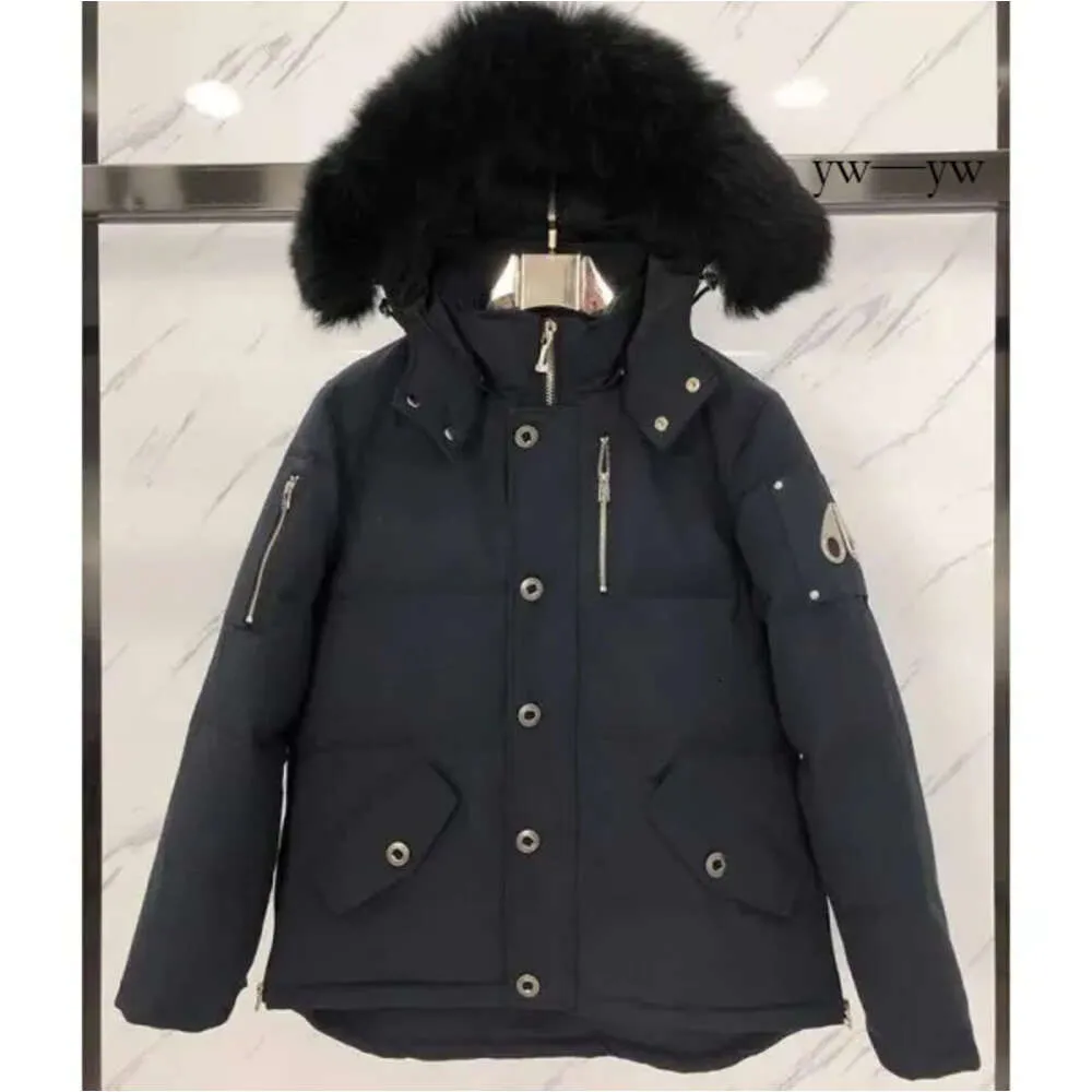 Mens Down Canada Jackets Mooses Knuckles Jacketrockar Vindtätt överrock Vattentät snö Proof Puffer tjock Colla Real Wolf Fur Mooses Knuckles 2087