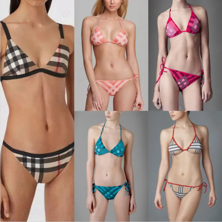 Designer sexy damesontwerpers bikini's sets heldere riem vorm zwempakken dames badpakken zwemkleding strand vrouw badkleding biquini gemengde merken zwemkleding