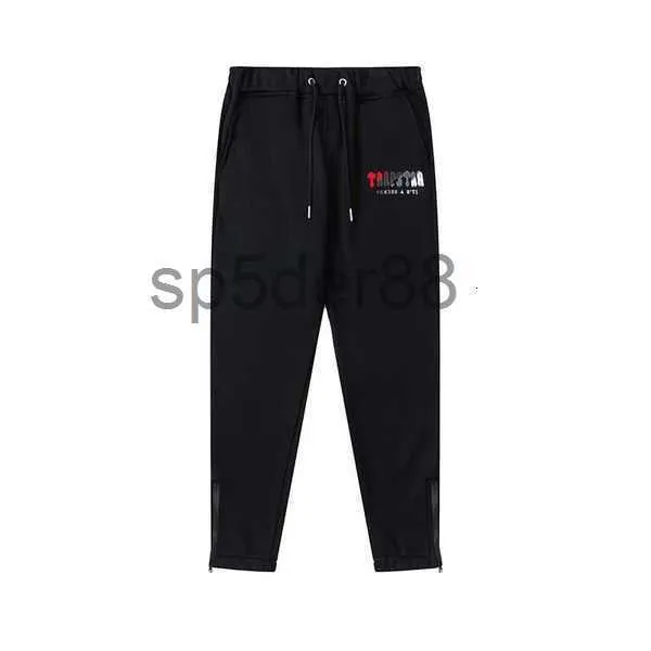 Vêtements Hommes Sweatshirts Survêtements Sweats à capuche Trapstar Rouge Serviette noire Pantalon en peluche brodé pour hommes Femmes Coupe ample Pur coton Mode Populaire Gow 8P3E