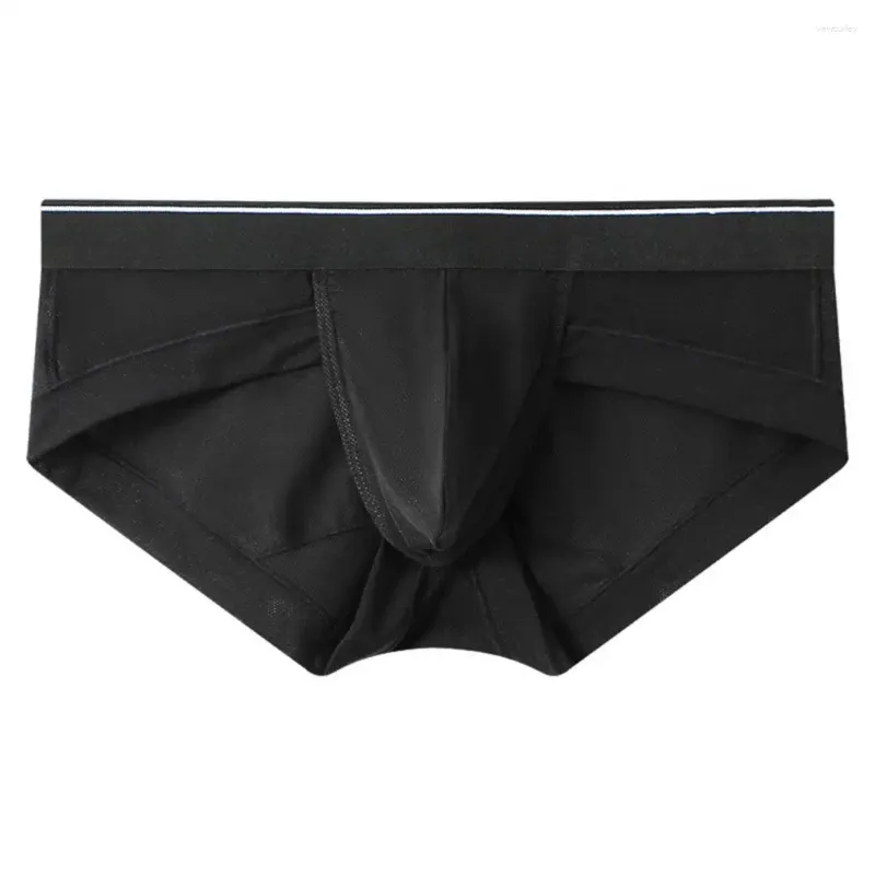 Mutande da uomo estive traspiranti 3D Pouch da uomo comode biancheria intima bikini a triangolo per uomo morbido ed elastico in tinta unita