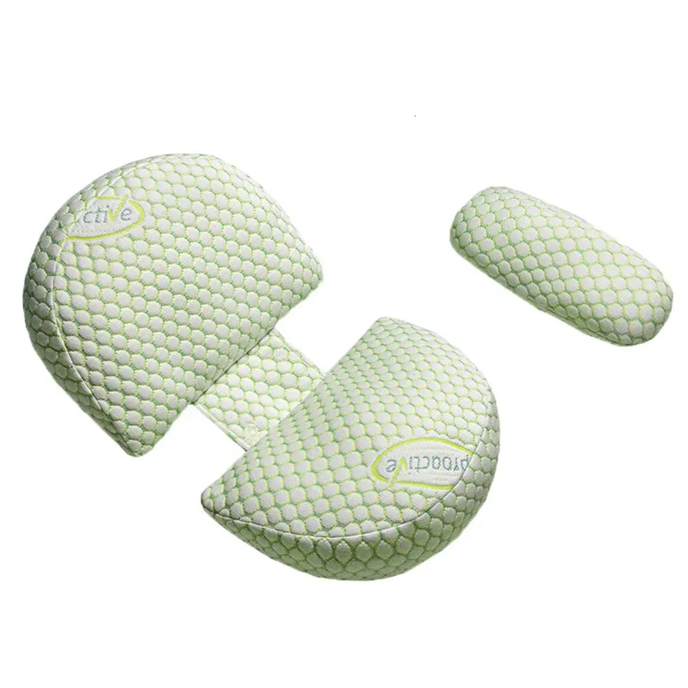 Gravidez travesseiro em forma de u cintura travesseiros maternidade travesseiro algodão dormir cama corpo travesseiro almofada de enfermagem para grávida 240119
