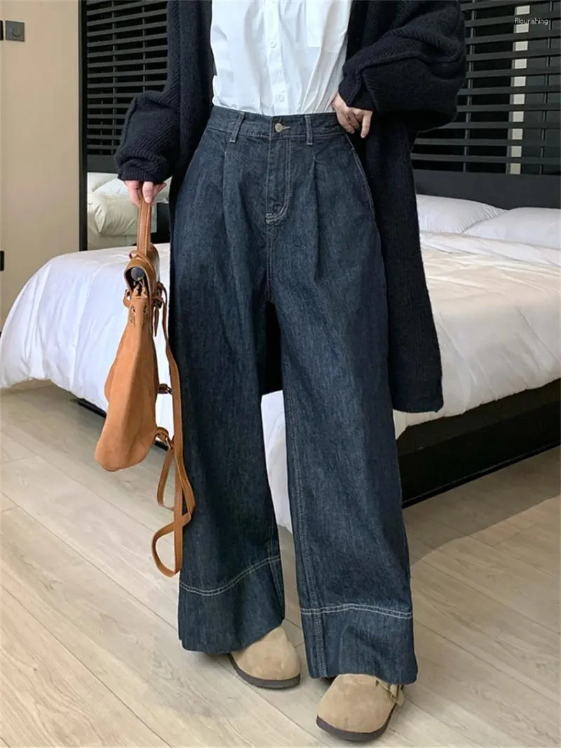 Jeans da donna Alien Kitty Pantaloni larghi in denim allentato Chic Donna Casual quotidiano 2024 Tutti i fiammiferi Slim Autunno Office Lady High Street