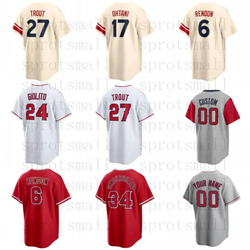 Anpassade män kvinnor ungdom Mike Trout Yamamoto Jersey City Connect Detmers Anthony Rendon Noah Syndergaard Andrelton Simmons Dylan Bundy Jose Suarez Baseball Jerseys