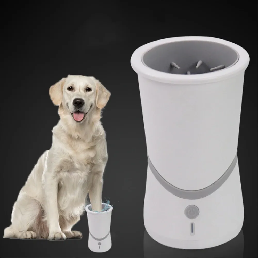 スプレーヤードッグポークリーナーカップUSB充電電気自動犬猫ペットフットマッサージカップポータブルペットクリーニングアクセサリー