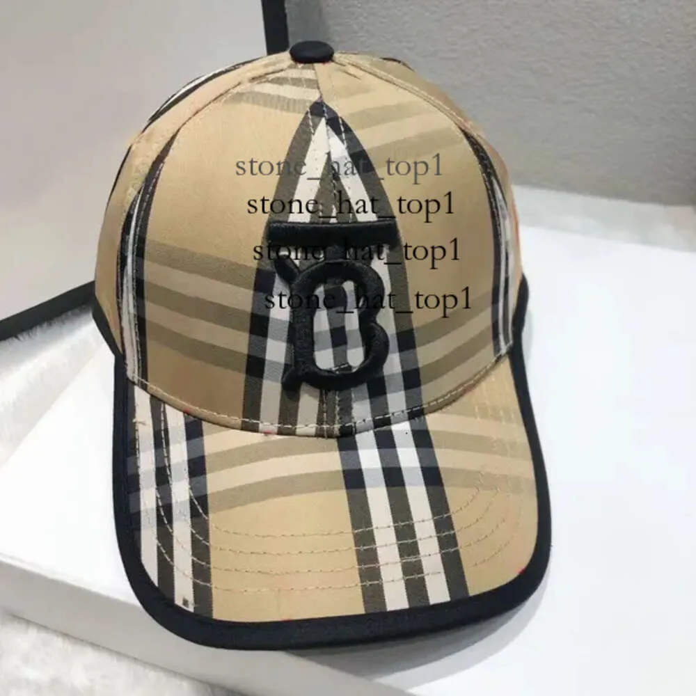 2024 Burberys Cap Designer Top Quality Hat Stingy Brim Hats Baseball Cap Casquette Hat Stripes Fashion Lettres Classique Polyvalent Femmes Hommes Simple Burberys Hat 7546