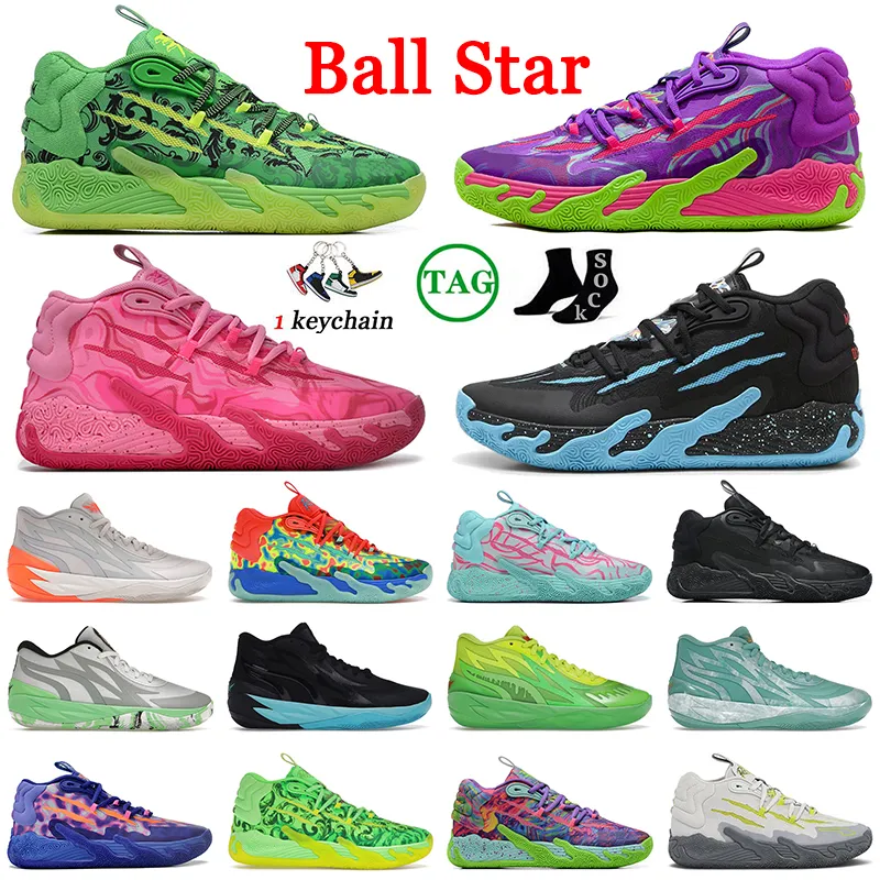 2024 DHGATE MENS TRAINERS ATLETIC LAMELO BALL BASKABAL SHOES FÖR KVINNA MEN MB03 MB02 CHINO HILLS Toxic MB01 Rick and Morty Queen Superstar Queen Sport Sneakers