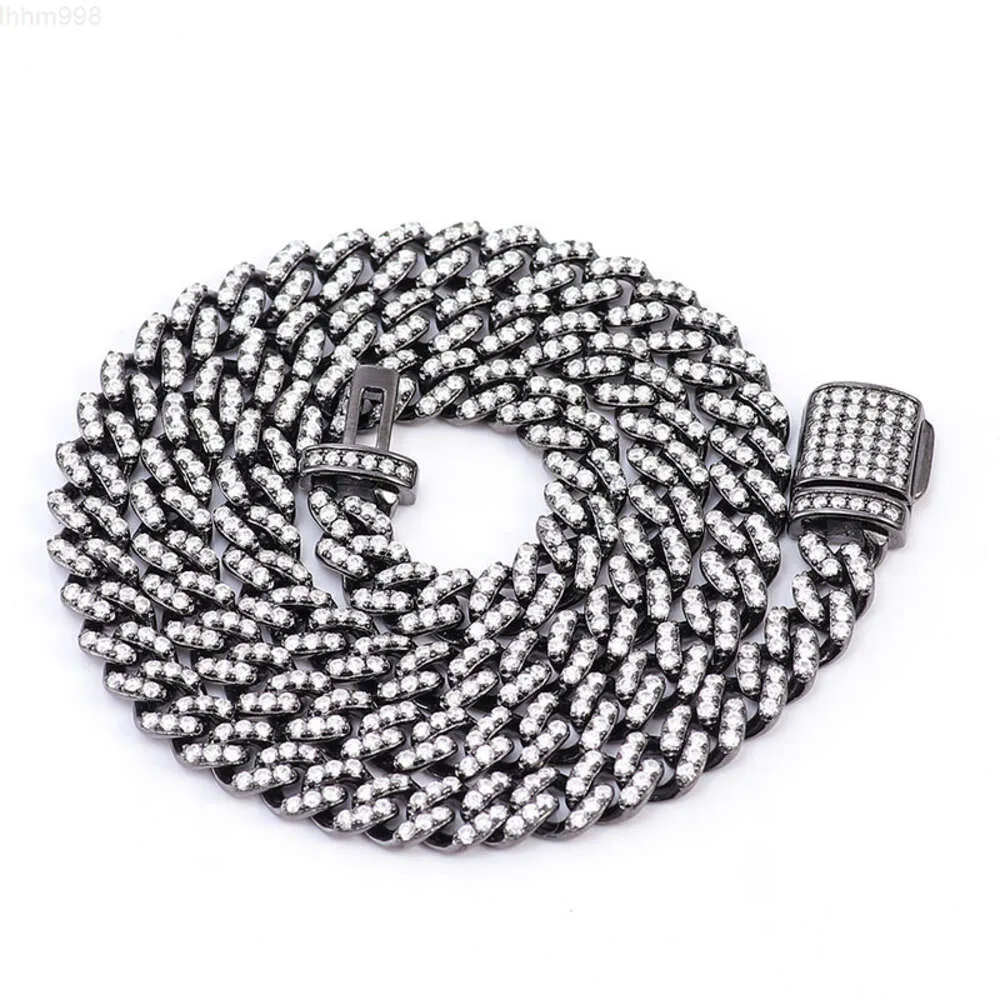 Bijoux Hip Hop fins en argent Sterling 925, 8-20mm, Vvs Moissanite, diamant glacé, chaîne à maillons cubains, collier pour hommes