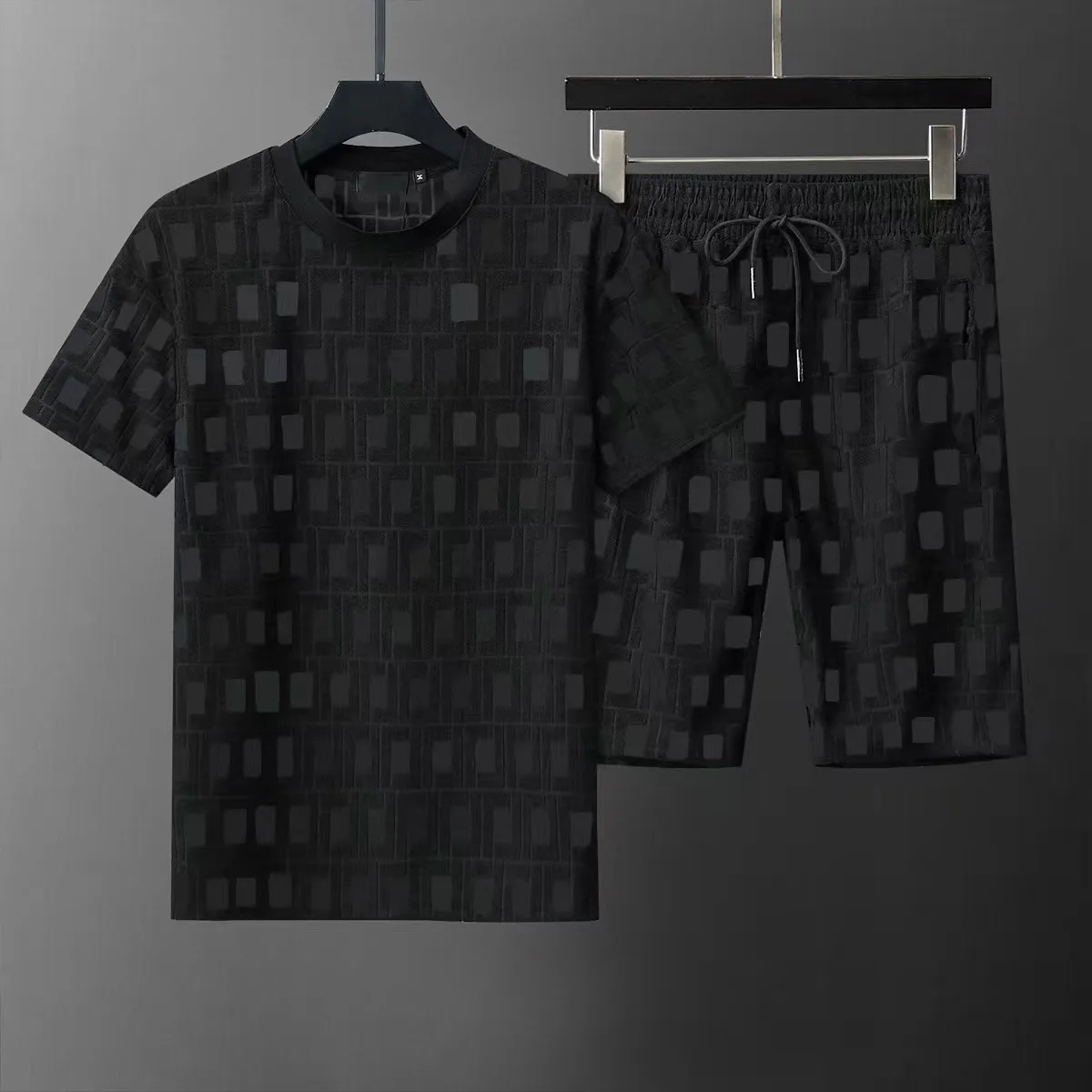 Bestsäljande varumärke Mäns kortdräkt Designer Luxury Running Suit Short Sleeved T-shirt Shorts Spring/Summer Casual Fashion Designer Sportwear Set