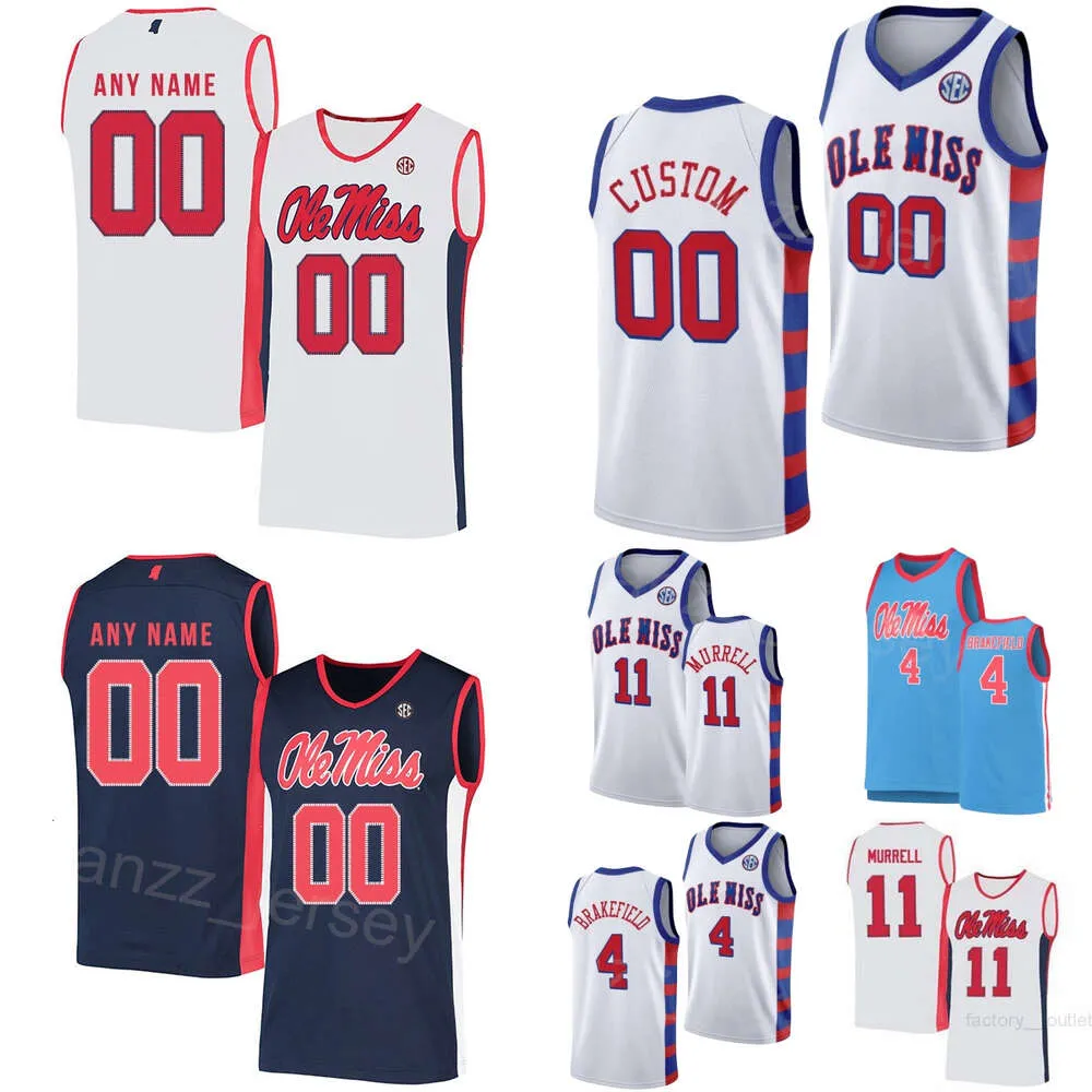 College Ole Miss Rebels Basketball 7 Allen Flanigan Jerseys Woman Youth Man 11 Matthew Murrell 5 Jaylen Murray 2 TJ Caldwell 4 Jamyn Brakefield 25 Rashaud Marshall