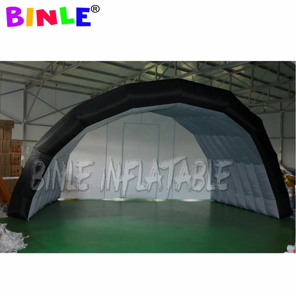 wholesale Multi-function oxford black giant inflatable stage tent air roof cover for music festival party events