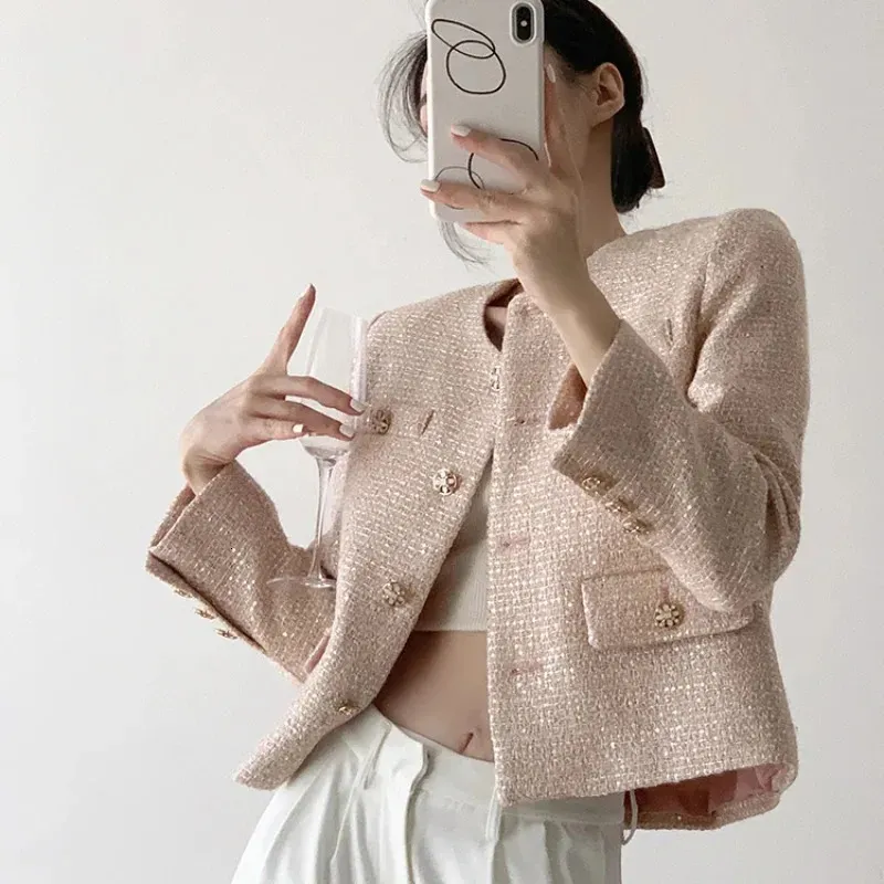 メルト gripping cropped tweed jacket メルト gripping cropped tweed jacket Cropped tweed jacket