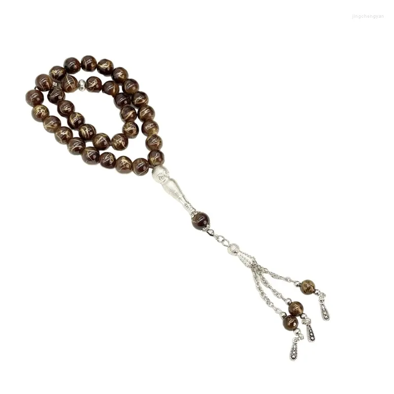 Strand Unique Beads Bracelet Prayer Wristband Glaze Material For Woman Girls