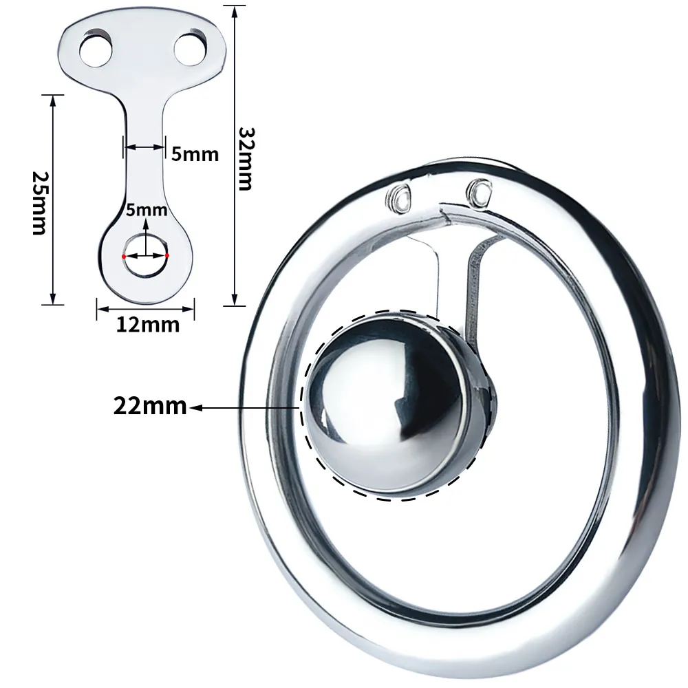 Sourcing Map Monedero Correa Anillos, 4uds 47mm Metal Ovalado