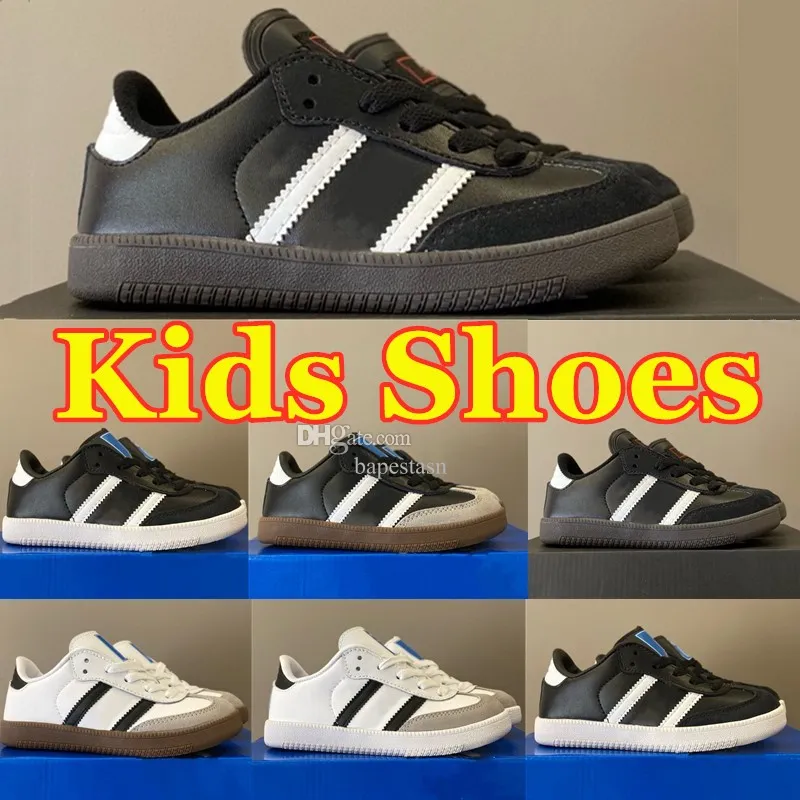 Kinderontwerperschoenen Peuter Sneakers Kinderen Skateboarden schoenen Zwart Wit Gray Color Baby Baby Girls Baby Trainers