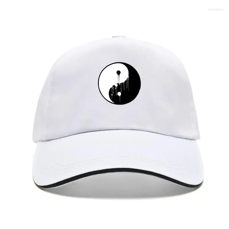 Top Caps Art Bill Hat Boyalı damlayan Ying Yang Denge Sembolü Çin Barış Enerjisi Unisex Komik Beyzbol