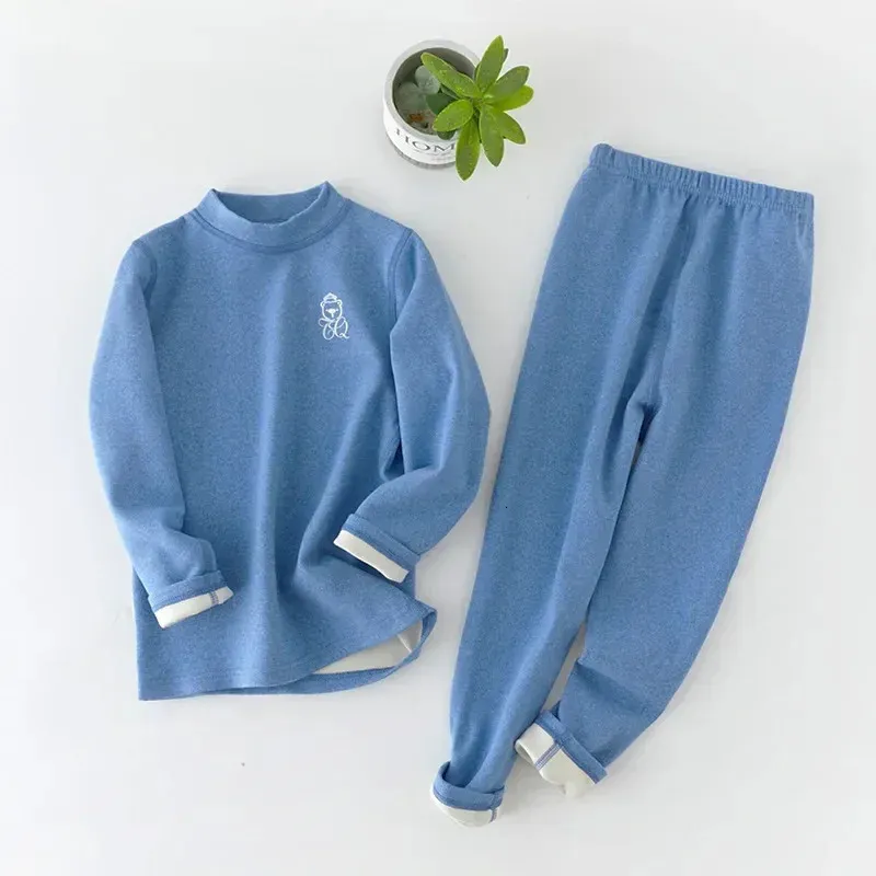 Herbst Baby Kinder Thermo-Unterwäsche Kinder Kleidung Sets Nahtlose Nachtwäsche für Jungen Mädchen Pyjamas Sets Winter Teenager Kleidung 240118