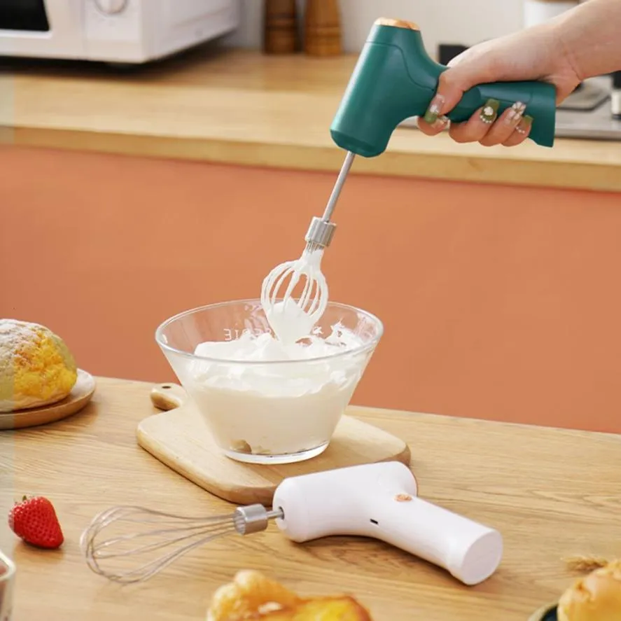 Autre cuisine barre à manger mélangeurs alimentaires sans fil mini batteur à oeufs mélangeur électrique portable automatique crème gâteau cuisson pâte 221202255i