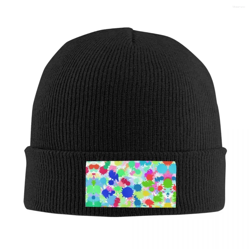 Bérets Splatoon vidéo Gamer motif Bonnet chapeaux Hip Hop tricot chapeau pour femmes hommes automne hiver chaud Skullies bonnets casquettes